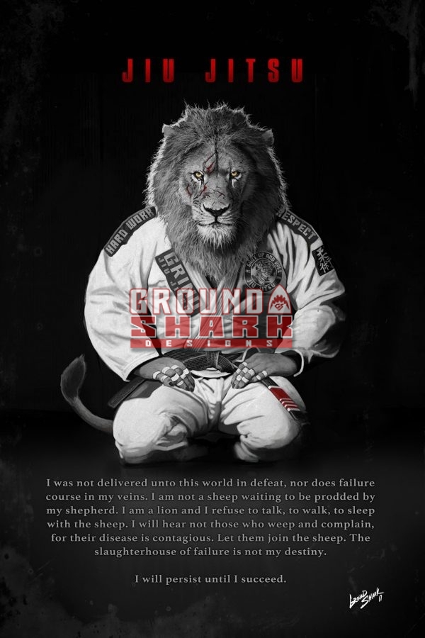 Kneeling Jiu-Jitsu Lion