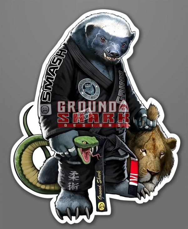 Honey Badger Die Cut Sticker