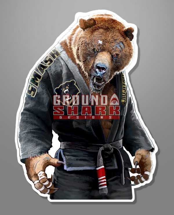 Grizzly Jiu-Jitsu Sticker Die Cut