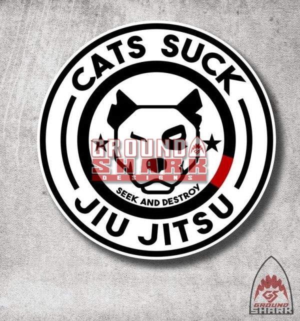 Cats Suck Jiu Jitsu Sticker