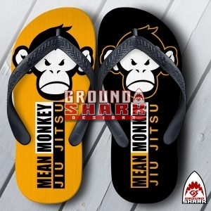 Mean Monkey Mat Flip Flops