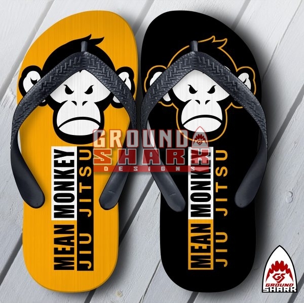 Mean Monkey Mat Flip Flops