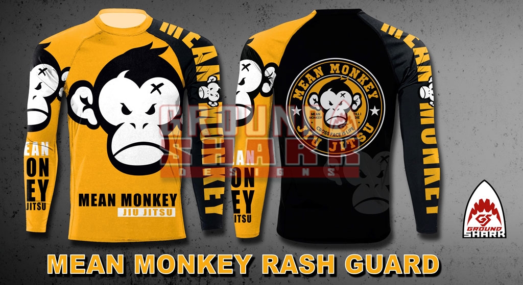 MMA jiu-jitsu funny D'arce N Donuts Rash Guard BJJ Mat Monkey fight