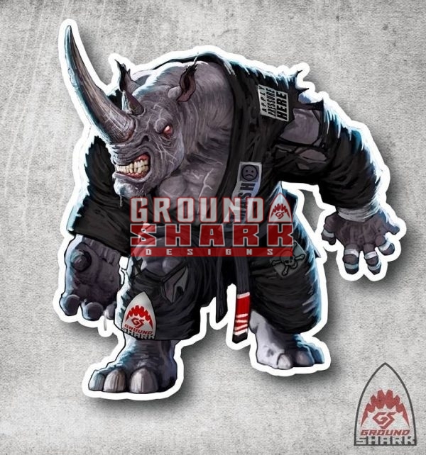 Pressure Rhino Sticker