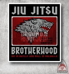 Valhalla Wolf Jiu Jitsu Sticker