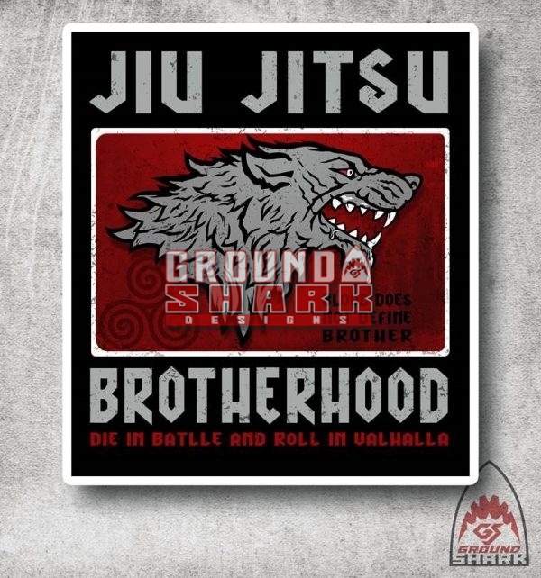 Valhalla Wolf Jiu Jitsu Sticker