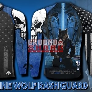 Blue Line Wolf Rash Guard