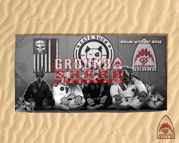 Rollin with my Dogz beach Towel