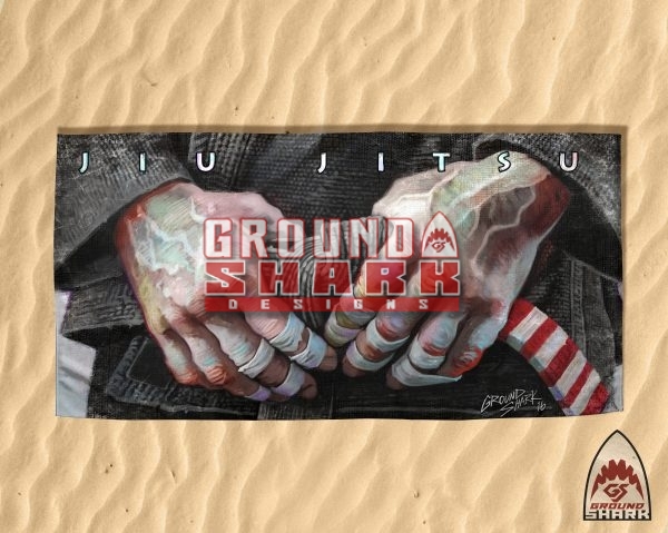 Jiu Jitsu Tapped Fingers Beach Towel