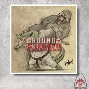 Gorilla vs. Gator Sketch Sticker