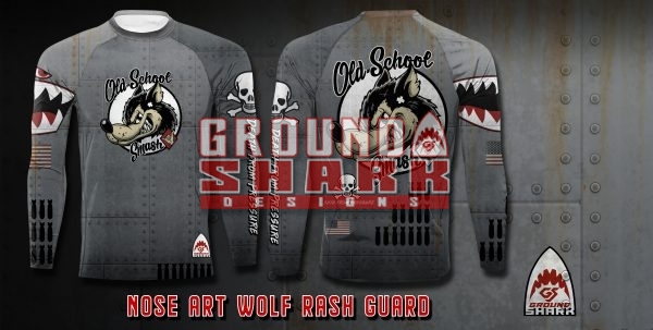 Nose Art Wolf Rash Guard