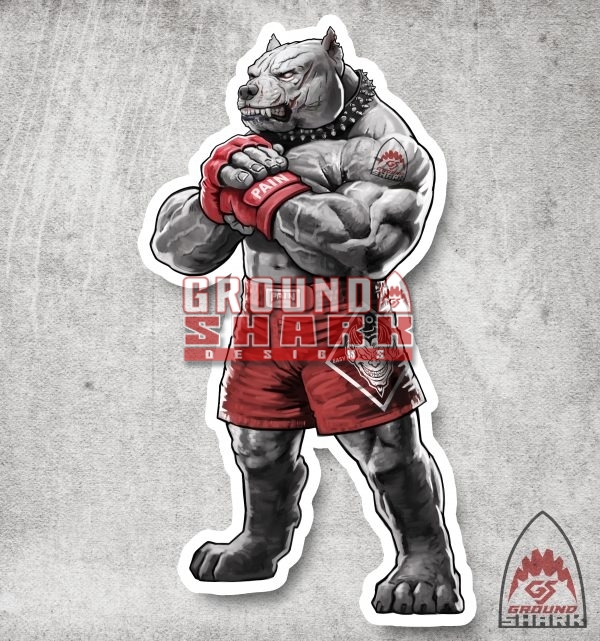 No Easy Rounds Pitbull Sticker