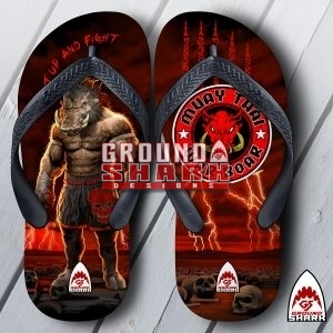 War Boar Mat Flip Flops