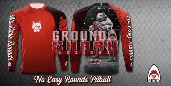 No Easy Rounds Pitbull Rash Guard