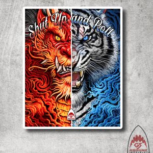 Tiger Dragon Sticker