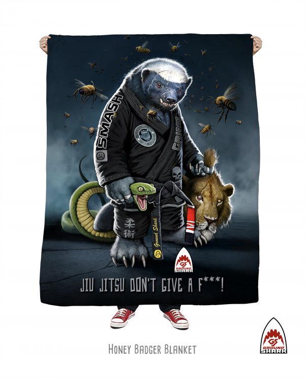 Honey Badger Throw Blanket