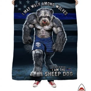 Sheep Dog Throw Blanket
