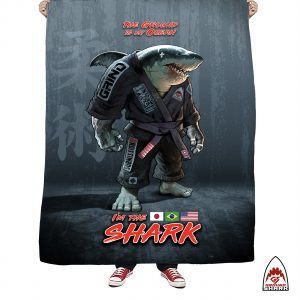 Ground Shark Throw Blanket