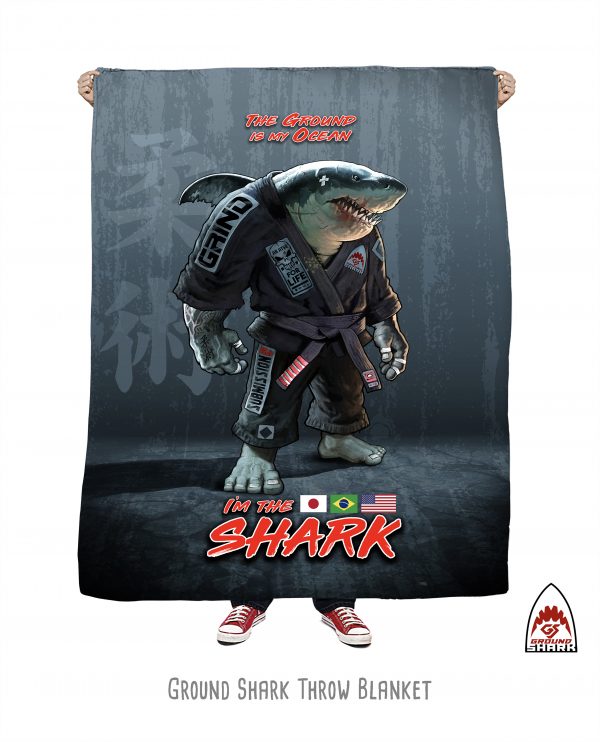 Ground Shark Throw Blanket