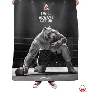 Get Up Pitbull Throw Blanket