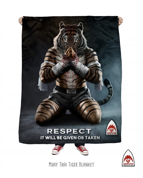 Muay Thai Tiger Throw Blanket