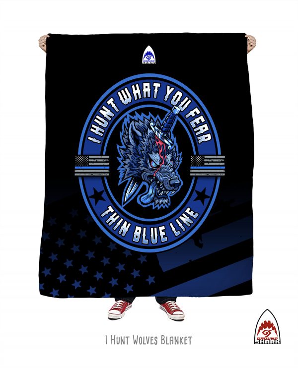 I Hunt Wolves Throw Blanket
