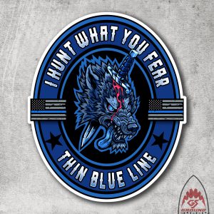 I Hunt Wolves Sticker