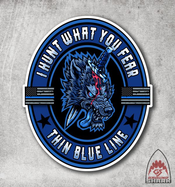 I Hunt Wolves Sticker