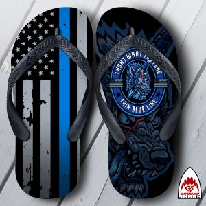 I Hunt Wolves Mat Flip Flops