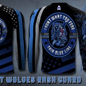 I Hunt Wolves Rash Guard
