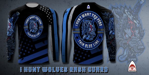 I Hunt Wolves Rash Guard
