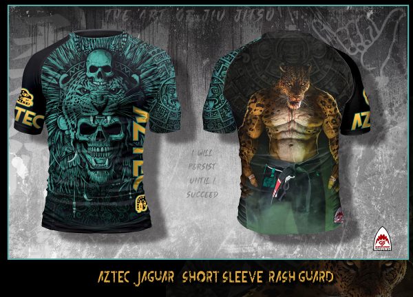 Aztec Jaguar Short Sleeve Rash Guard