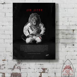 Kneeling Lion Canvas Print