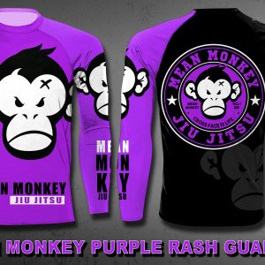 Mean Monkey Purple Rash Guard