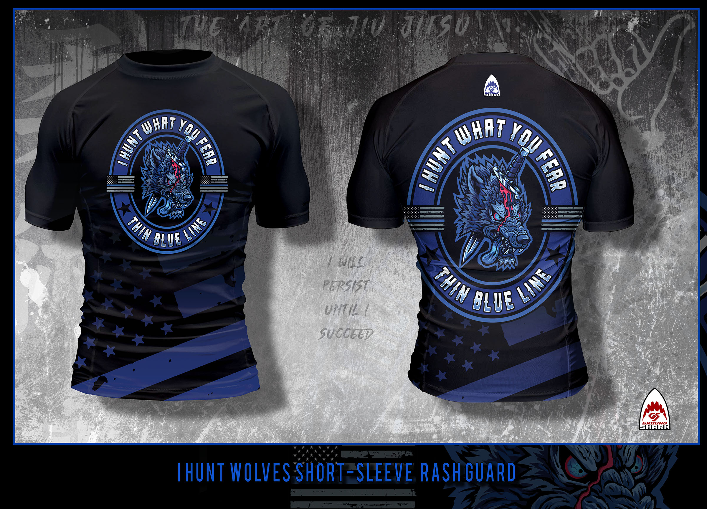 I Hunt Wolves Short Sleeves | Ground Shark Prints