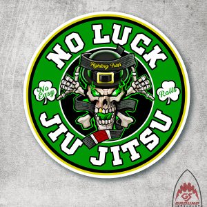 No Luck Jiu Jitsu Sticker