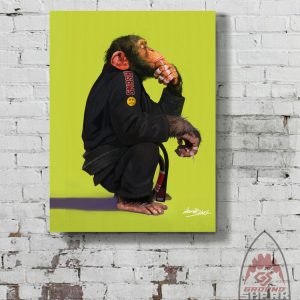 Thinking  Chimp Canvas Print