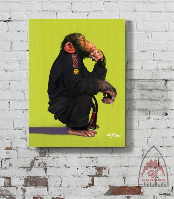 Thinking  Chimp Canvas Print