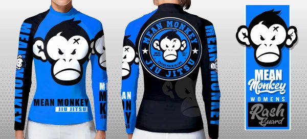Women's Blue Mean Monkey