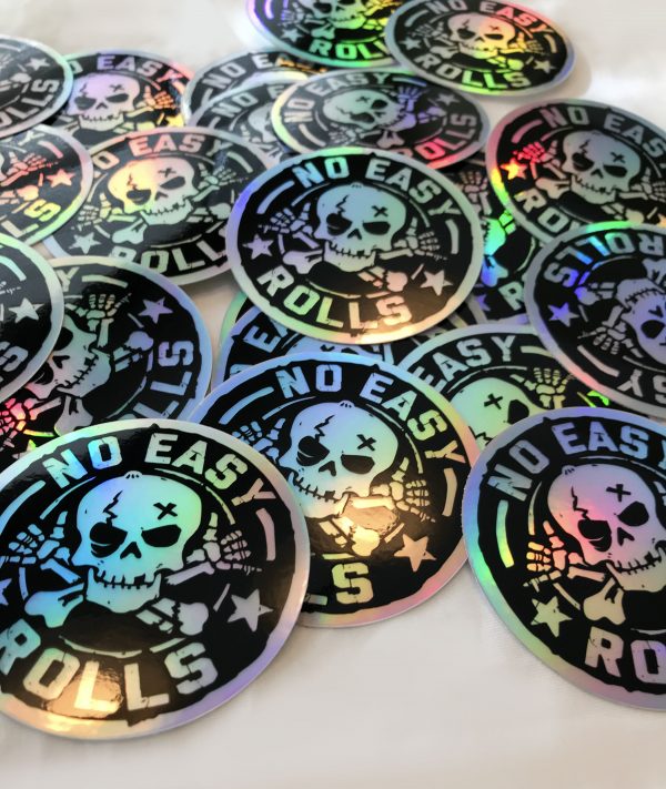 Holographic No Easy Rolls Sticker