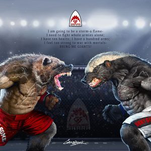Wolverine vs. Honey Badger Print