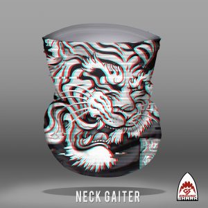 Tiger Glitch Neck Gaiter