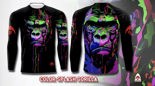 Color Splash Gorilla Rash Guard