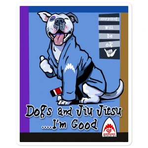 Dogs and Jiu Jitsu Sticker