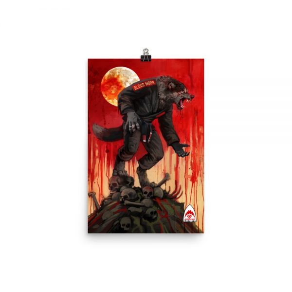 Blood Moon Wolf Poster - Image 2