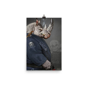 Buit to Smash Rhino Poster