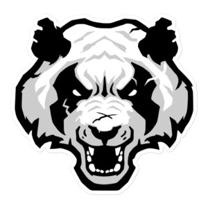 Angry Panda Face  stickers