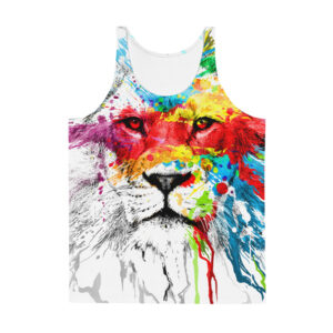 Color Splash Lion Tank Top