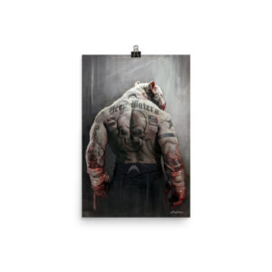 Deep Water Pit bull Poster