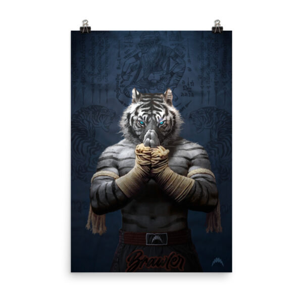 White Tiger Mauy Thai Poster